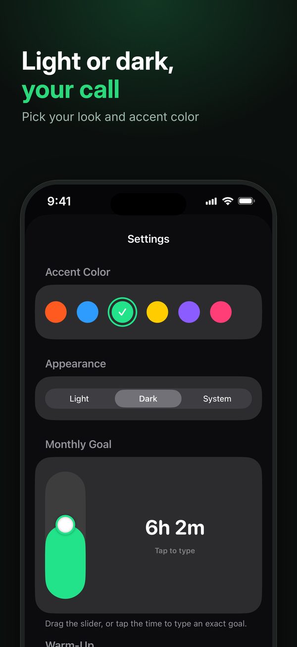 Light and dark mode